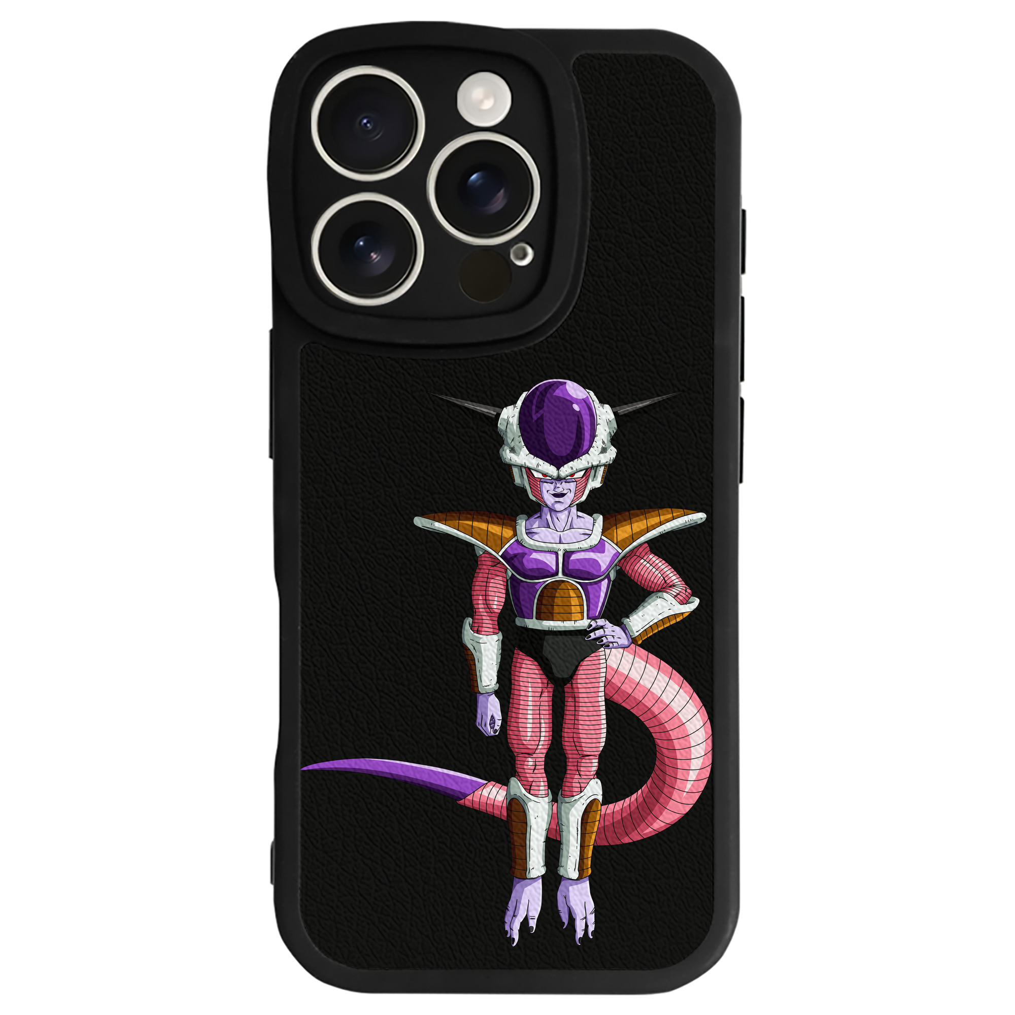 （画像用） ドラゴンボール フリーザ DRAGON BALL Frieza 【iPhone 16シリーズ対応】シリコンスマホケース（レザー調） 材質：シリコン